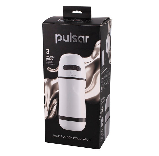 Seven Creations Pulsar Male Suction Stimulator (White)