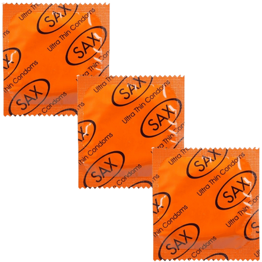 Sax Ultra Thin Smooth Latex Condoms 53mm Bulk 144
