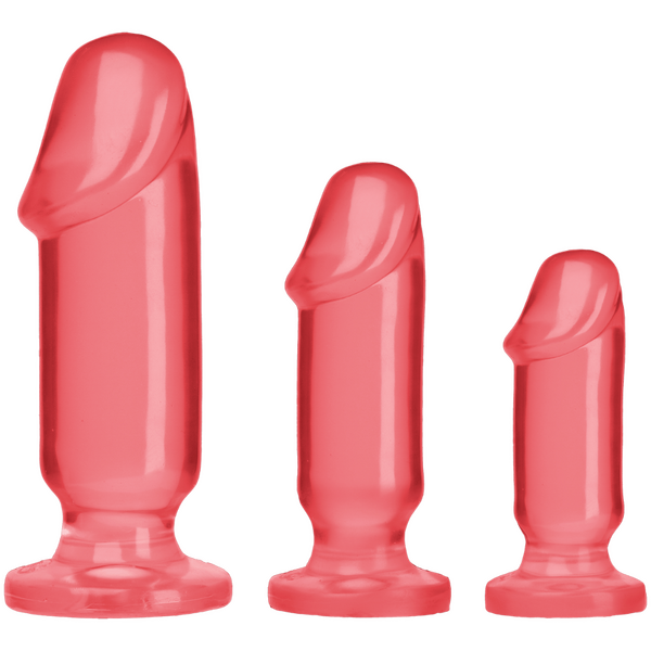 Doc Johnson Crystal Jellies Anal Starter Kit Pink