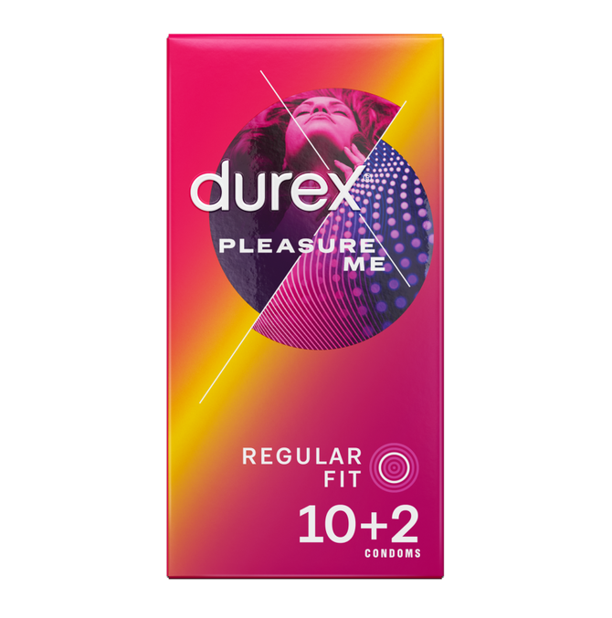 Durex Pleasure Me Latex Condoms 10's 2 Free