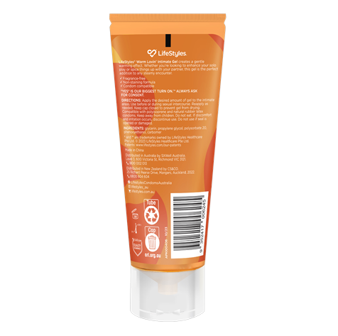 LifeStyles Warm Lovin' Gel 80ml