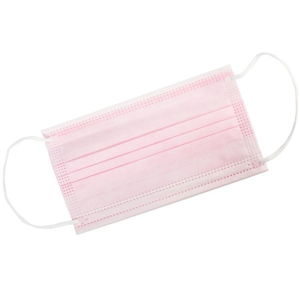 Sax Disposable Face Mask (Pink) (50 X Pack)