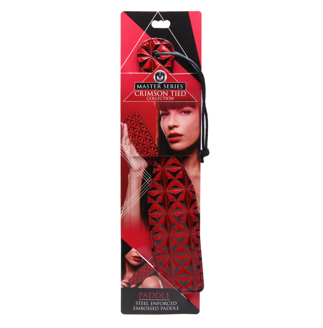 Master Series Crimson Tied Steel Enforced Spanking Paddle