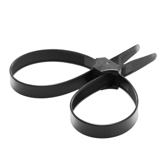 Master Series Misbehaved Black Zip Tie Police Cuffs