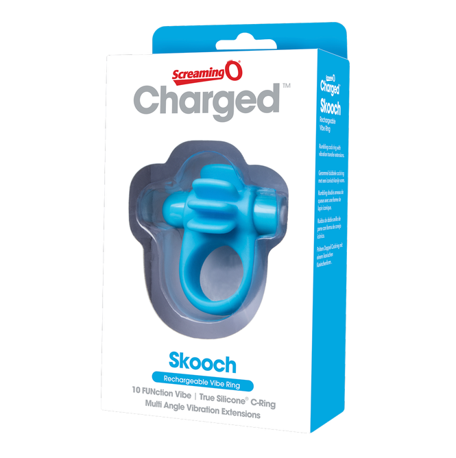 ScreamingO Charged Skooch Vibrating Ring - Blue