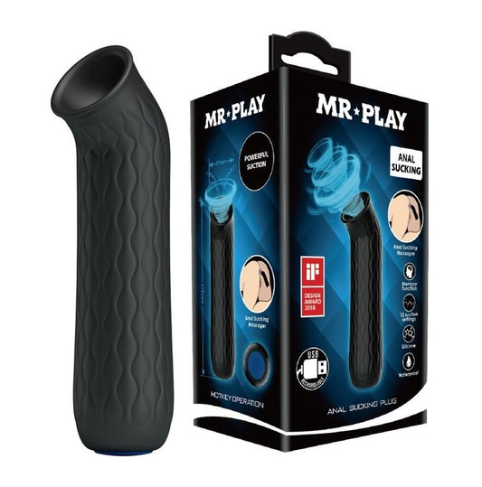 Pretty Love Mr Play Anal Sucking Plug Black