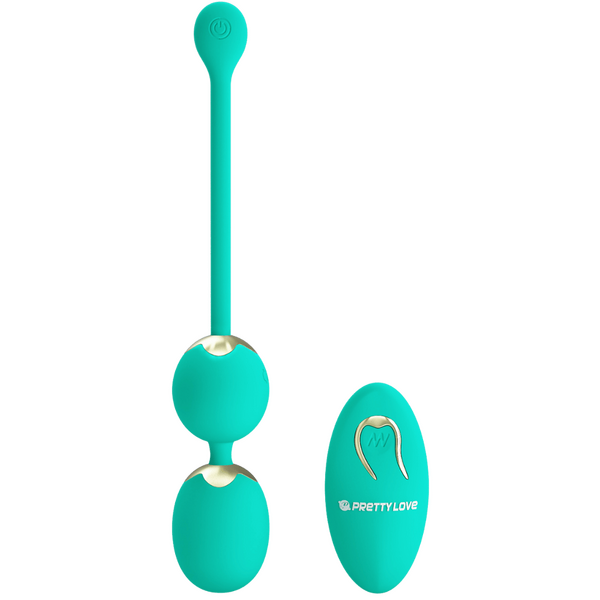 Pretty Love Dream Chaser Willie Vibrating Kegels w Remote (Seafoam)