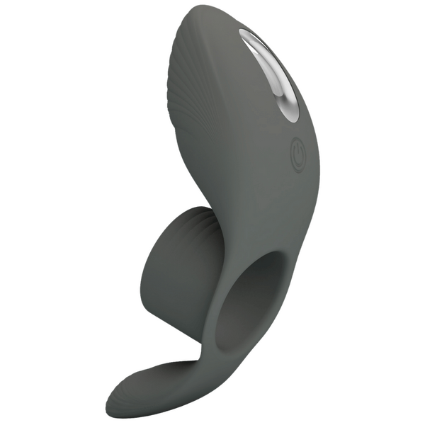 Pretty Love Master Ring - Cumulus Vibrating Couples Cock Ring (Grey)