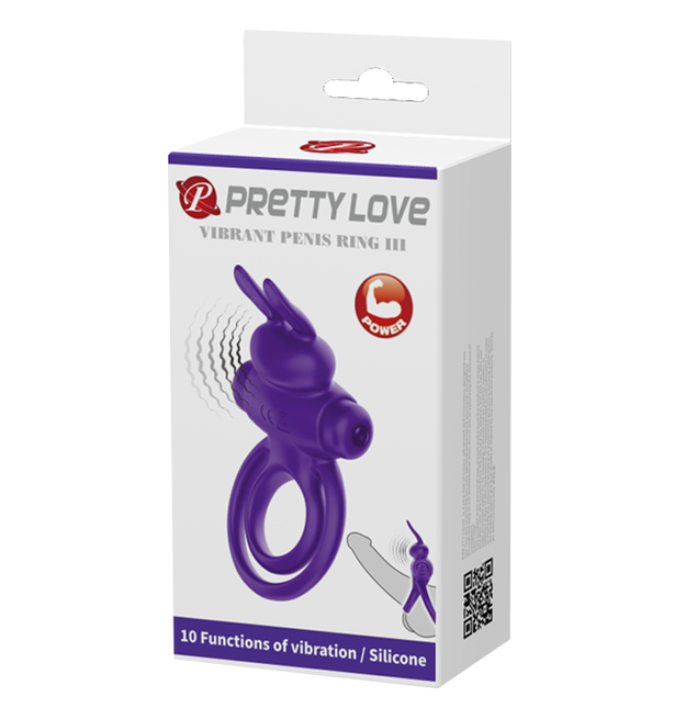 Pretty Love Vibrant Penis Ring III - Couples Cock Ring Purple