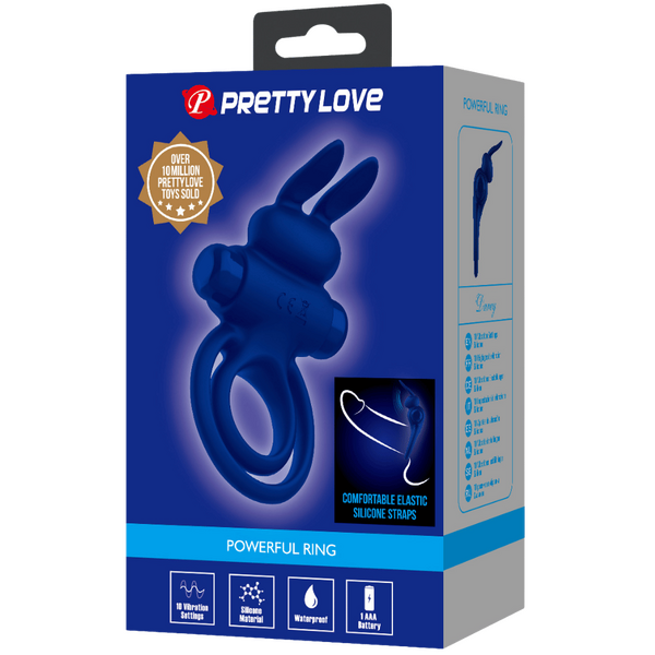 Pretty Love Powerful Ring Darey Vibrating Cock Ring Navy Blue