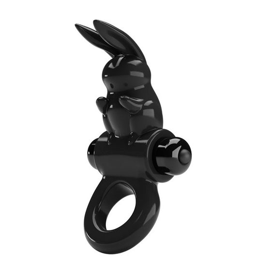 Pretty Love Exciting - Vibrating Couples Cock Ring Black