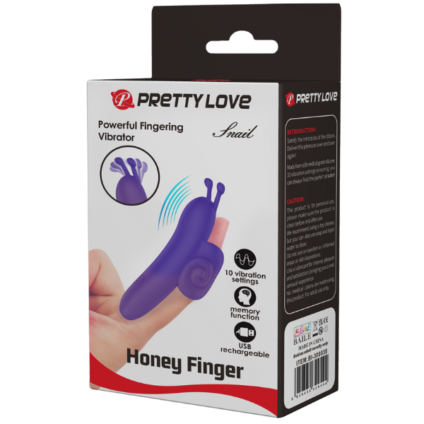 Pretty Love Snail Finger Vibrator Purple