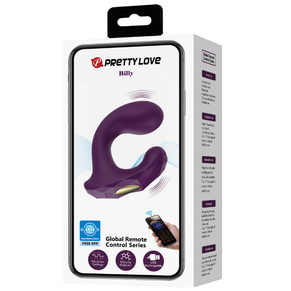 Pretty Love Billy Dual G-Spot Vibrator Byzantium (App)
