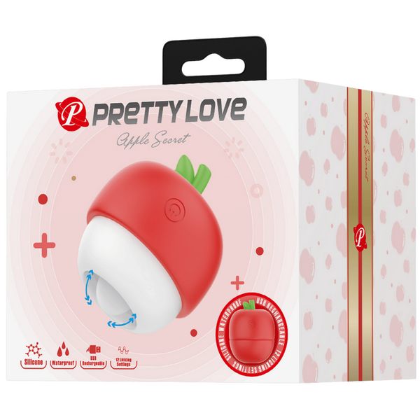 Pretty Love Apple Secret Clitoral Licking Stimulator Red