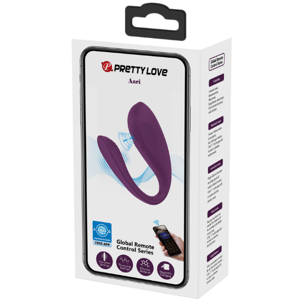 Pretty Love Aari C-Shaped Tapping G-Spot Vibrator Byzantium (App)