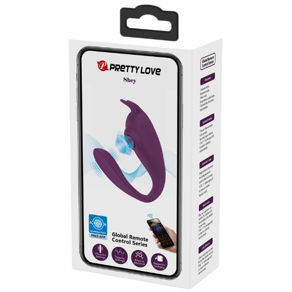 Pretty Love Shey C-Shaped Tapping G-Spot Vibrator Byzantium (App)