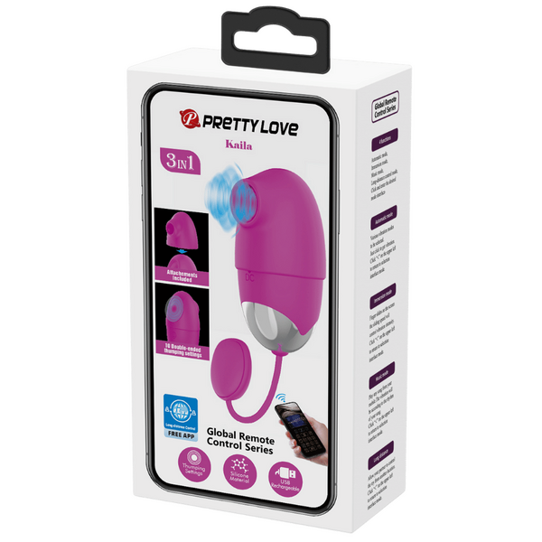 Pretty Love Kaila 3in1 Vibrator Purple (App)