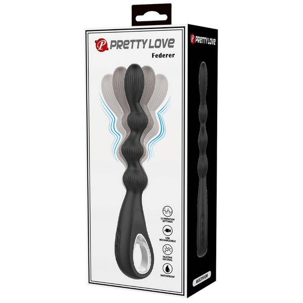 Pretty Love Federer Flexible Vibrator Black