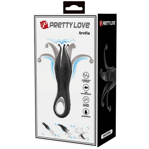 Pretty Love Arella Couples Vibrator (Black)