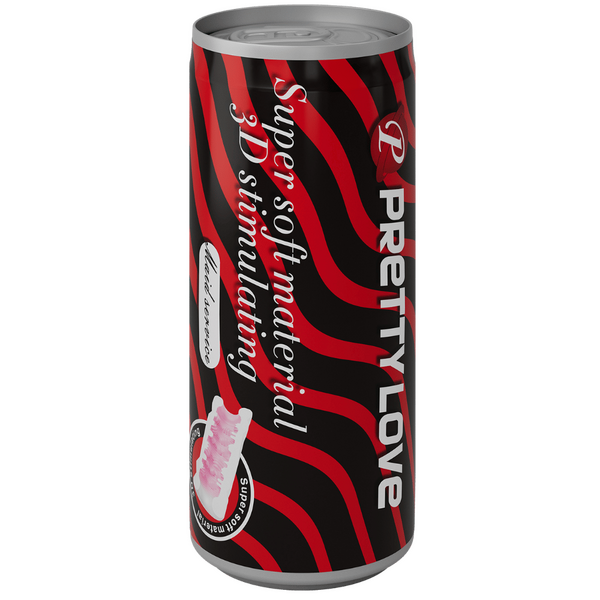 Pretty Love Super Soft Can Masturbator (Black/Red)