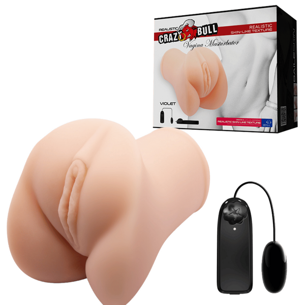 Crazy Bull Violet Vibrating Vagina Masturbator