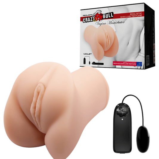 Crazy Bull Violet Vibrating Vagina Masturbator