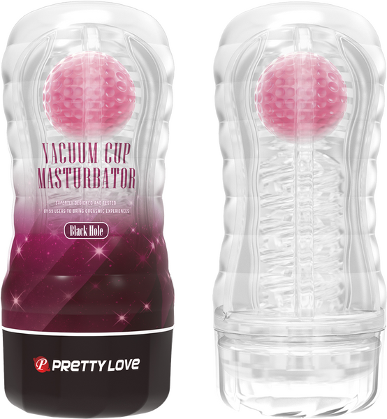 Pretty Love Vacuum Cup Ball-Rolling Masturbator (Black Hole)