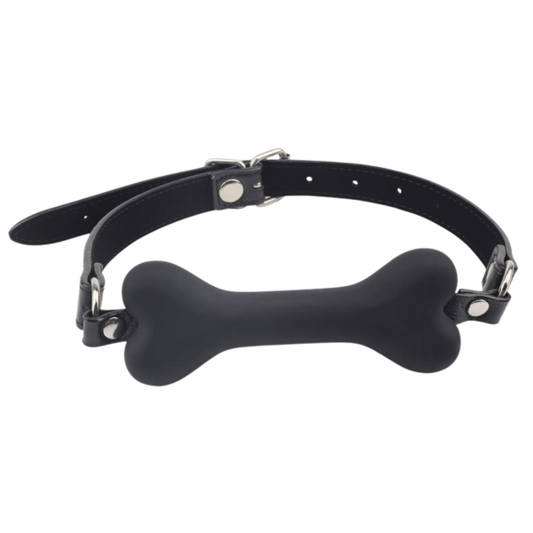 Chisa BEHAVE! Doggie Bone Bit Gag (Black)