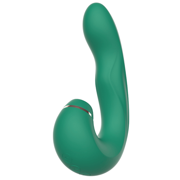 CHISA Kissen Siren Suction Thumping Tip Vibrator Teal