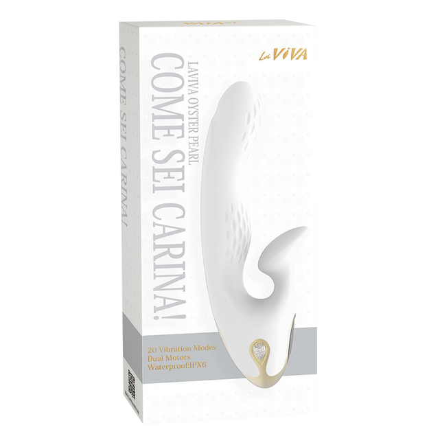 La Viva Oyster Pearl - Come Sei Carina Vibrator (White)