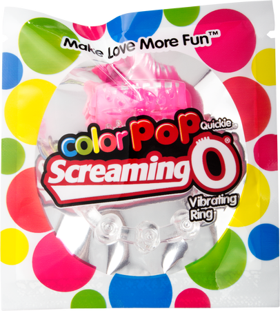 ScreamingO ColorPoP Quickie Vibrating Cock Ring - Pink