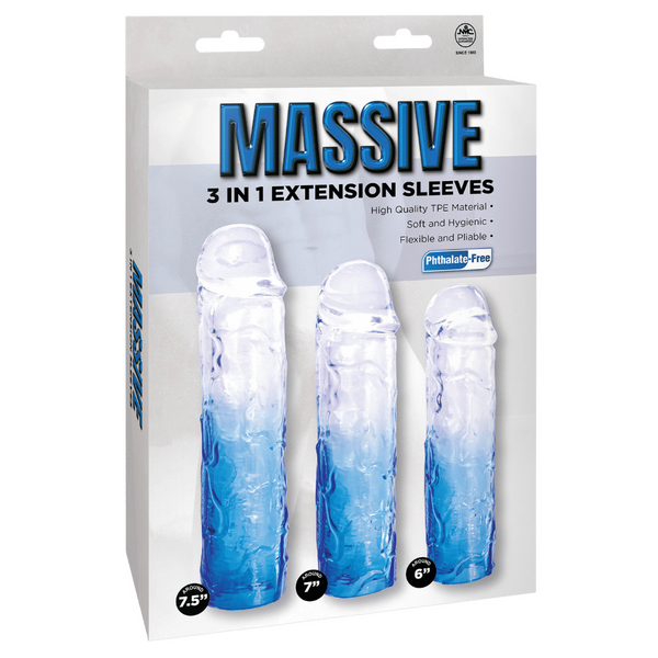 Excellent Power Massive 3 In 1 Extension Sleeve (Blue)