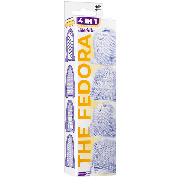 Excellent Power 4 In 1 Glans Stroker Set (Clear)