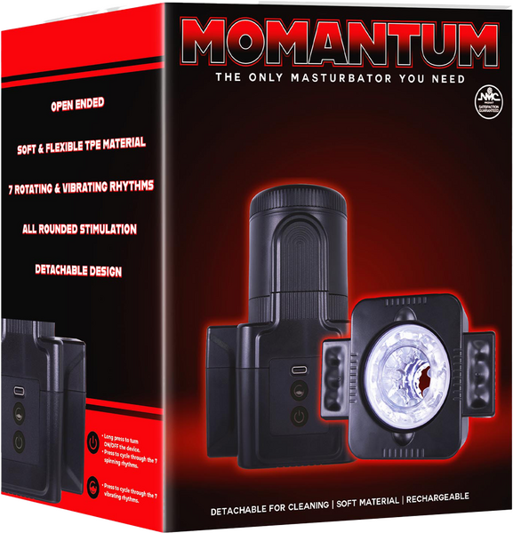 Excellent Power Momantum Rotating And Vibrating Masturbator