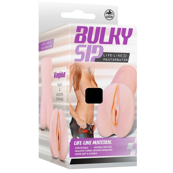 Excellent Power Bulky Sip Life-like Vagina Masturbator (Flesh)