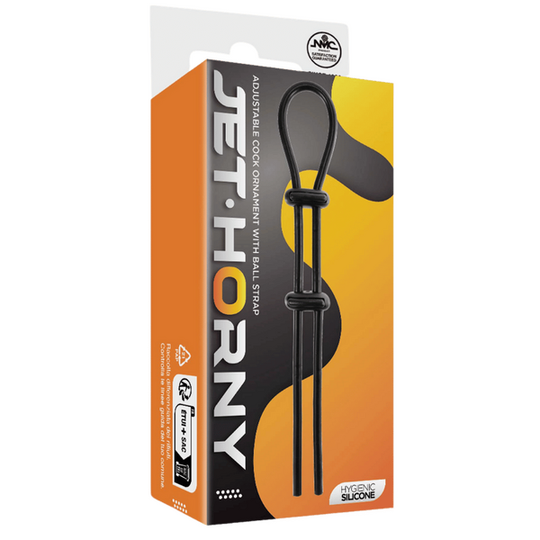 Excellent Power Jet Horny Silicone Lasso - Adjustable Cock Ornament with Ball Strap