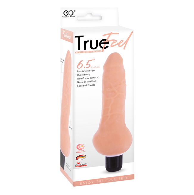 Excellent Power True Feel Ballsy 6.5" Vibrator Flesh