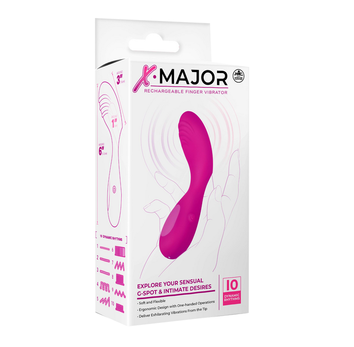 Excellent Power X Major - Rechargeable Finger Vibrator (Pink)