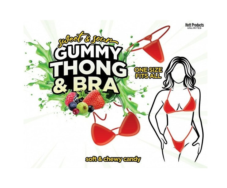 Hott Products | Sweet and Sour Gummy Thong and Bra