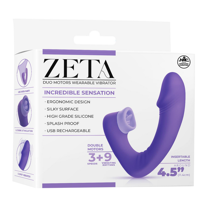 Excellent Power Zeta - Dual Motor Wearable Vibrator (Purple)