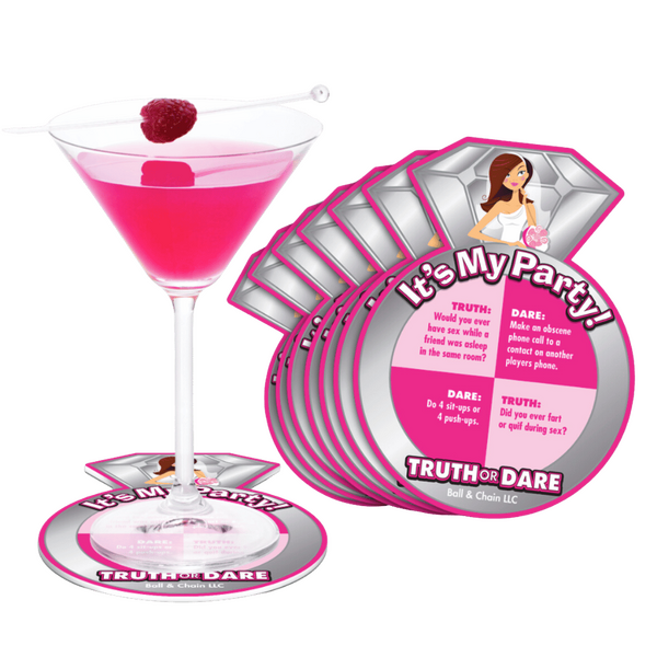 Ball & Chain Bride-To-Be - Truth Or Dare Coasters