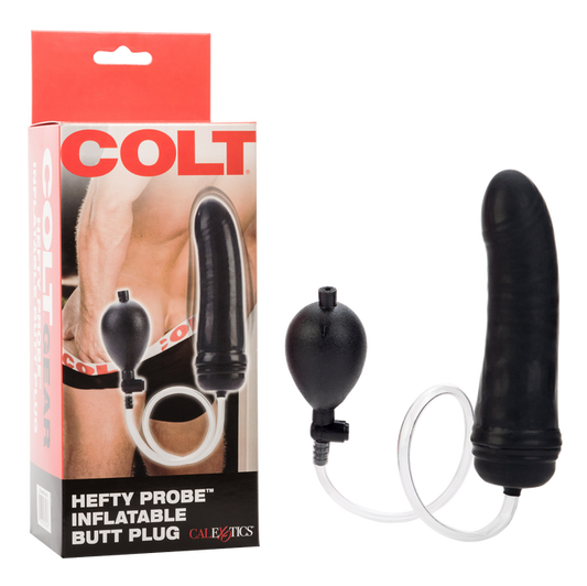 Calexotics COLT Hefty Probe Inflatable Butt Plug Black