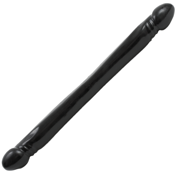 Doc Johnson Smooth Double Header Black 18" Dildo Dong