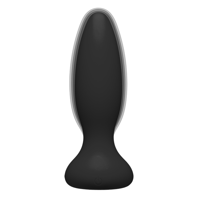 Doc Johnson A-Play Vibe - Adventurous - Rechargeable Silicone Anal Plug With Remote (Black)