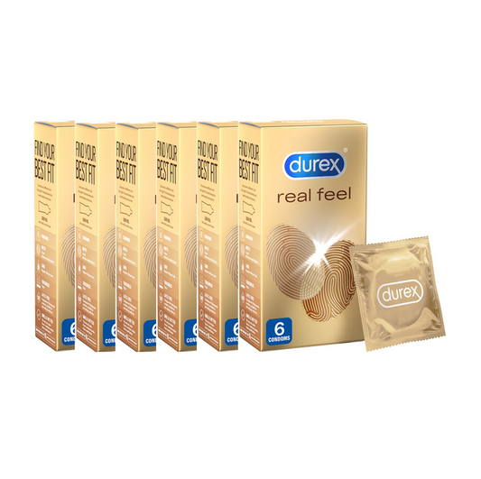 Durex Real Feel Non-latex Condoms BULK (6 X 6's Tray)