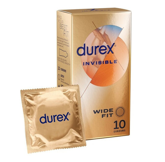 Durex Invisible - Wide Fit Condoms 10's