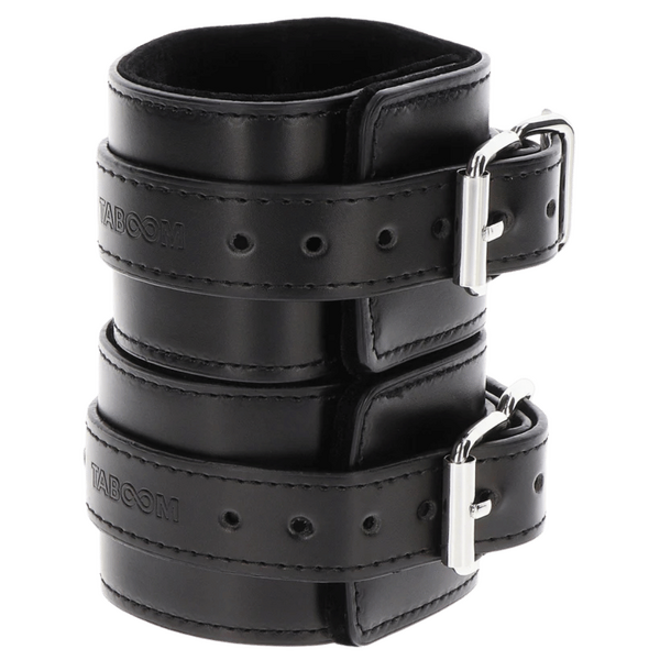TABOOM Luxury Bondage Essentials Wrist Cuffs Black