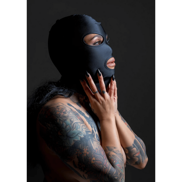 TABOOM Luxury Bondage Essentials Spandex Hood Black