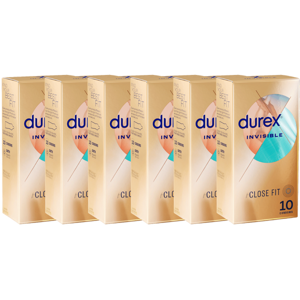 Durex Invisible - Close Fit Condoms (6 X 10's Tray)