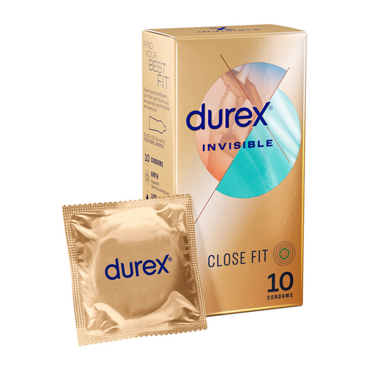 Durex Invisible - Close Fit Condoms 10's